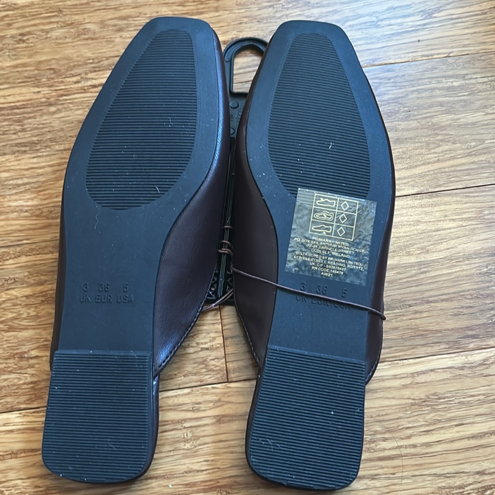 Primark Brown Mules with Gold Braids - Picture 4 of 4